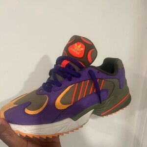 Adidas  Vibrant Purple and Orange Sneakers